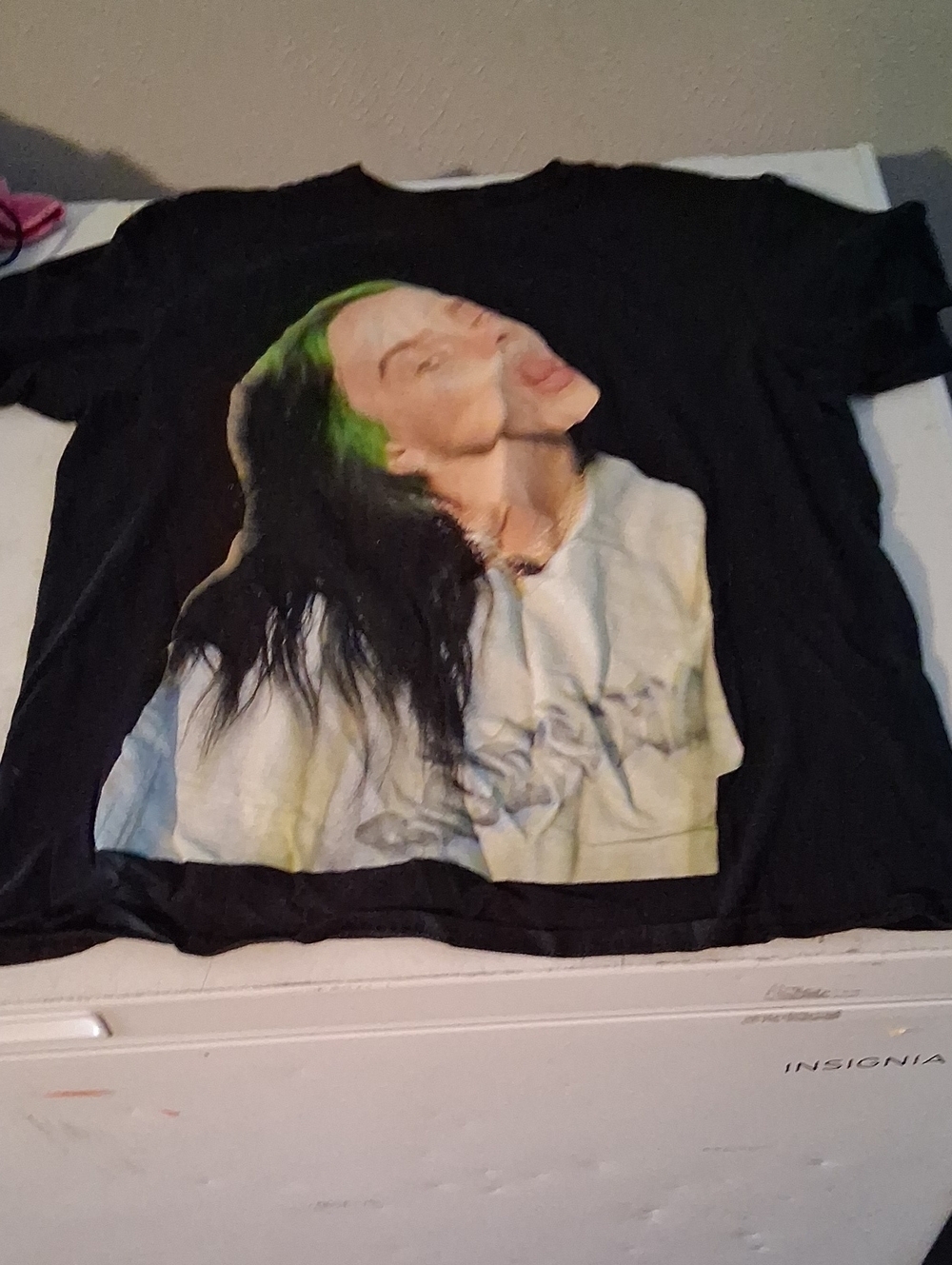 Billie Eilish Graphic Photo Print T-Shirt Black Medium - Picture 2 of 5